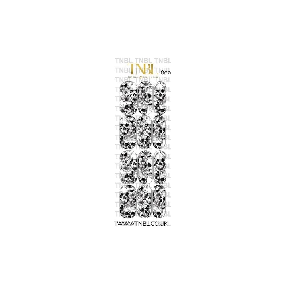 Water Decal - 809 skulls