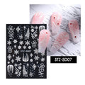 Festive 5D Snowflake Nail Art Stickers - Christmas Edition 07