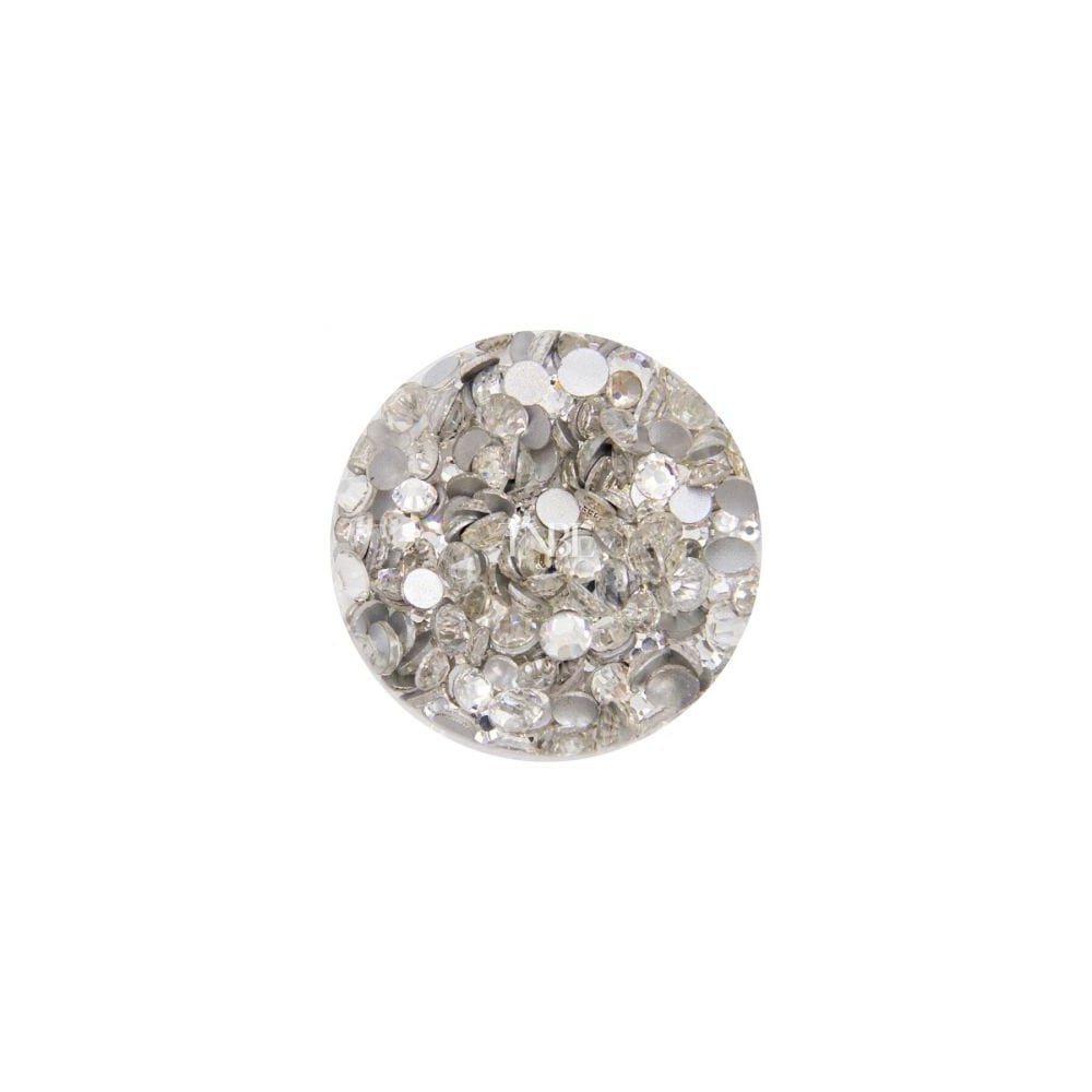 TNBL Crystal Clear Flatback Rhinestones in Large pot