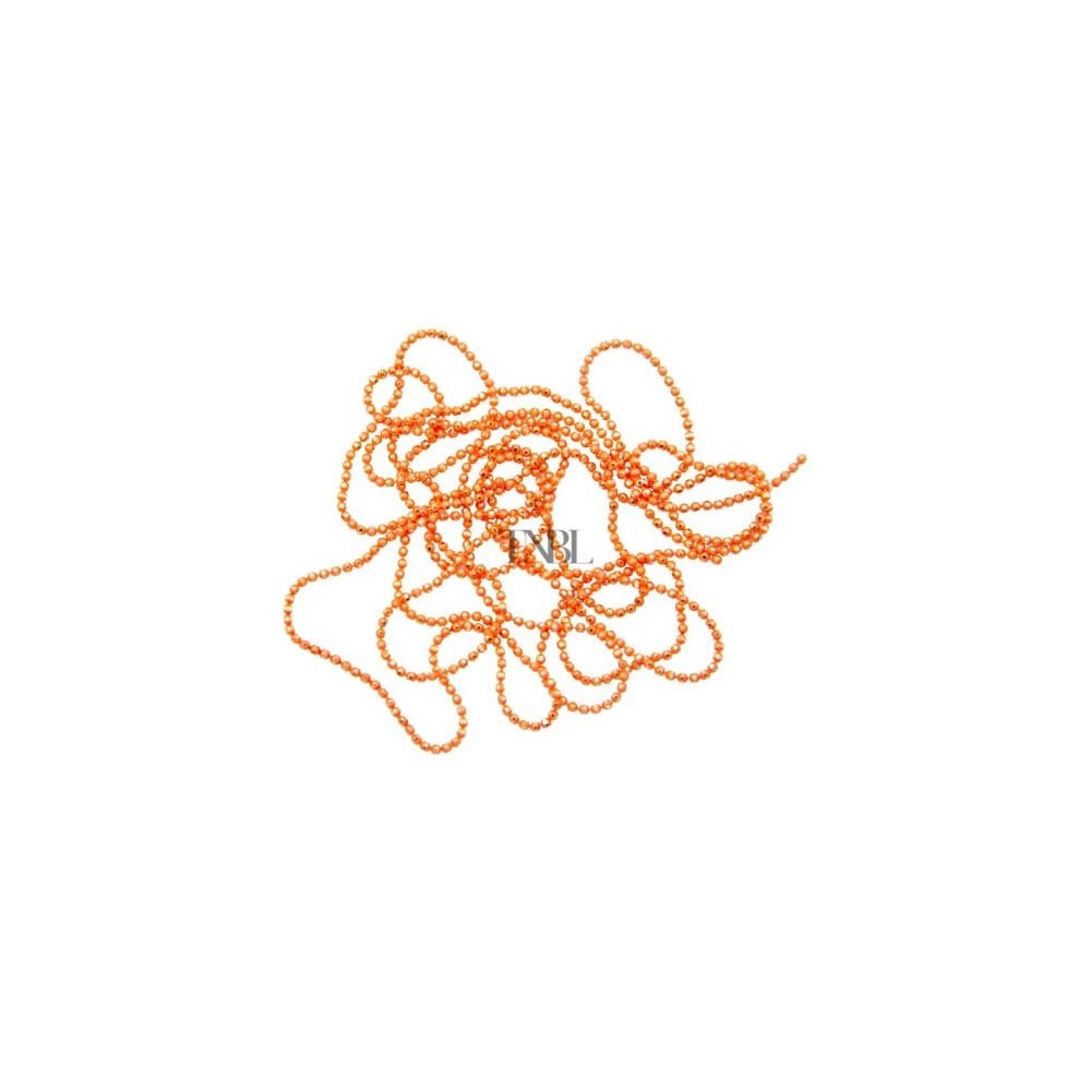 Beaded Chain - Orange & Gold