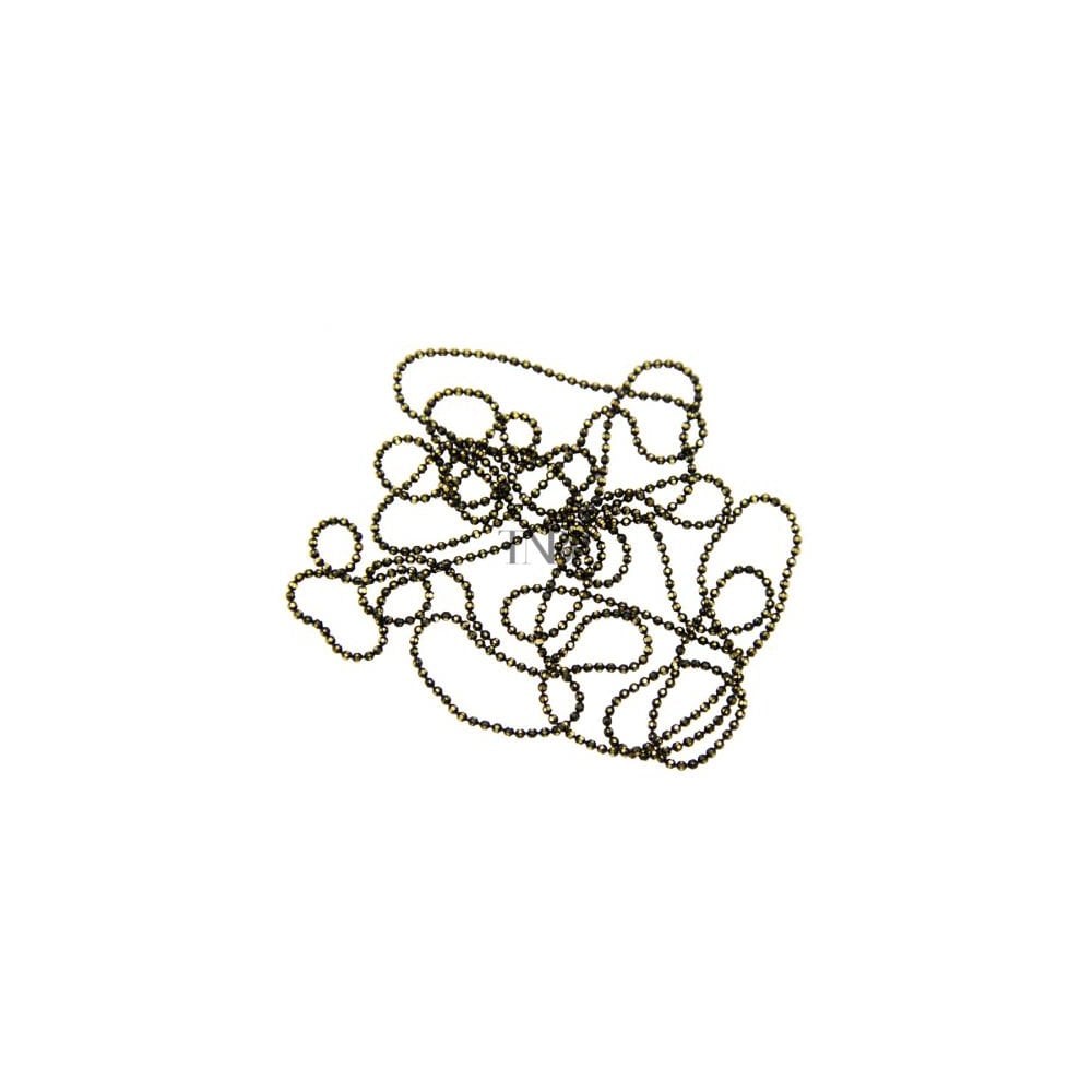 Beaded Chain - Black & Gold