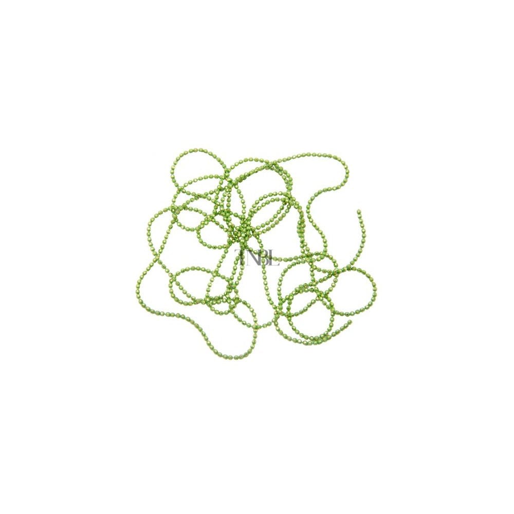 Beaded Chain -  Green & Gold