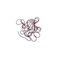 Beaded Chain - Purple & Gold