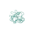 Beaded Chain - Teal & Gold