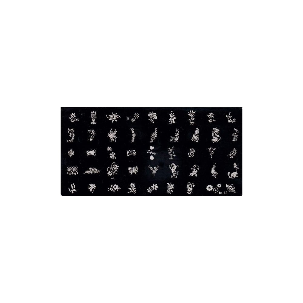 Nail Art Stamping Plate - #T12