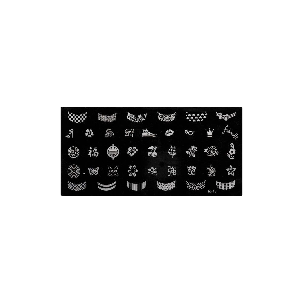 Nail Art Stamping Plate - #T13