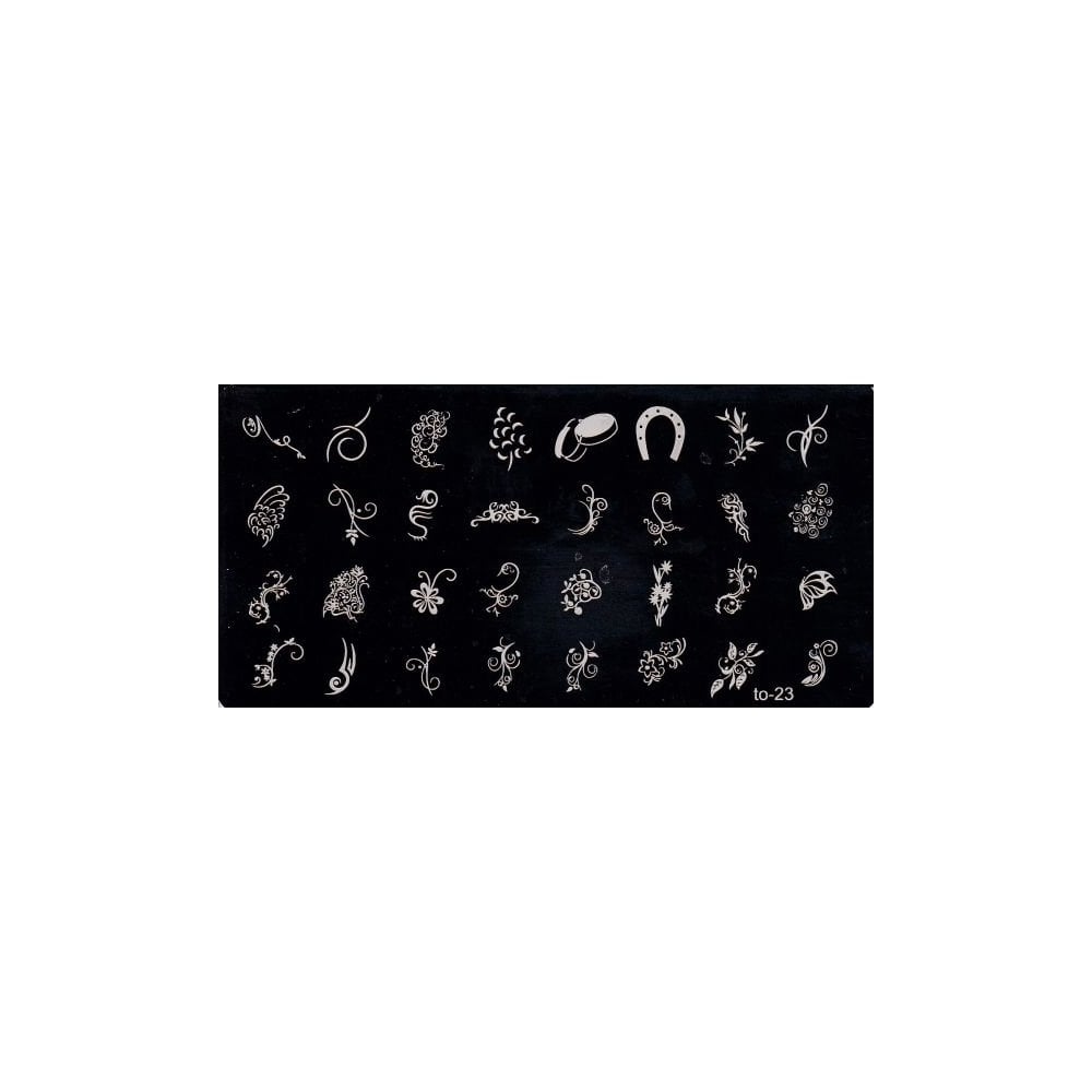 Nail Art Stamping Plate - #T23