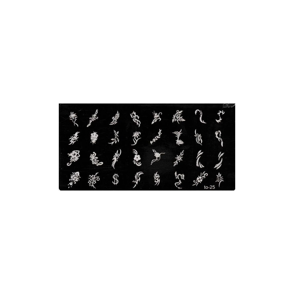 Nail Art Stamping Plate - #T25