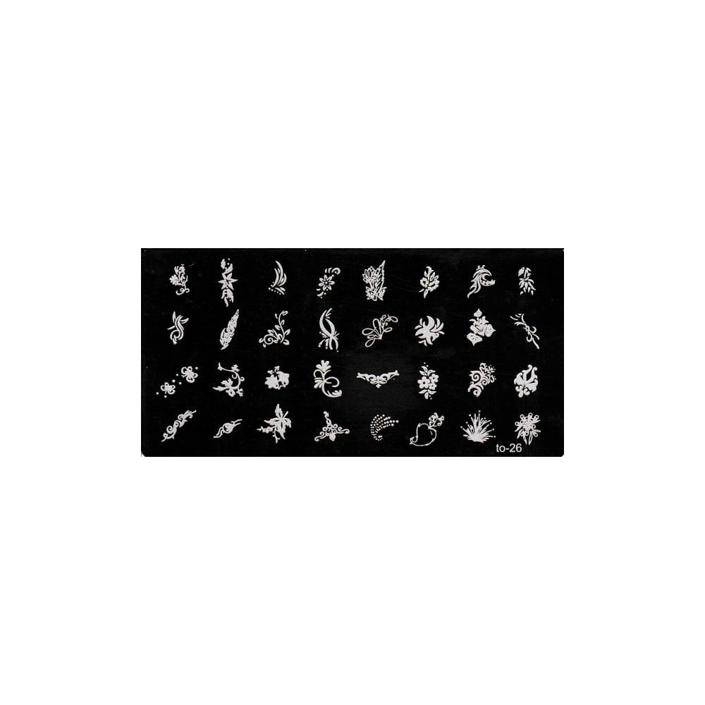 Nail Art Stamping Plate - #T26