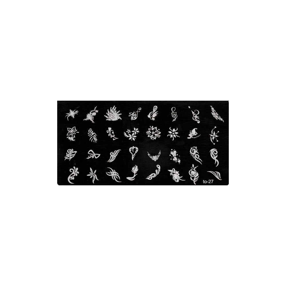 Nail Art Stamping Plate - #T27