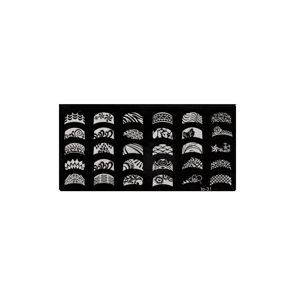Nail Art Stamping Plate - #T31