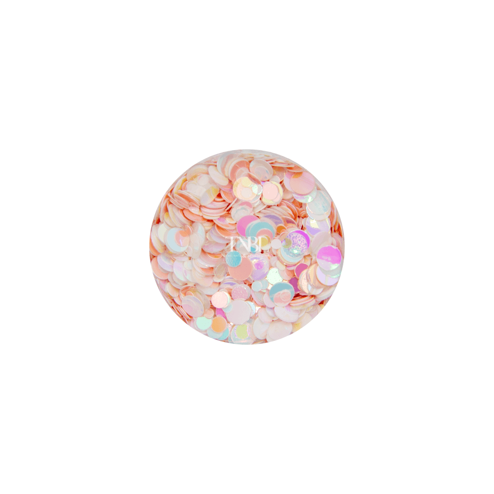 Nail Art Pot - Round Confetti Glitter POLKADOT#1