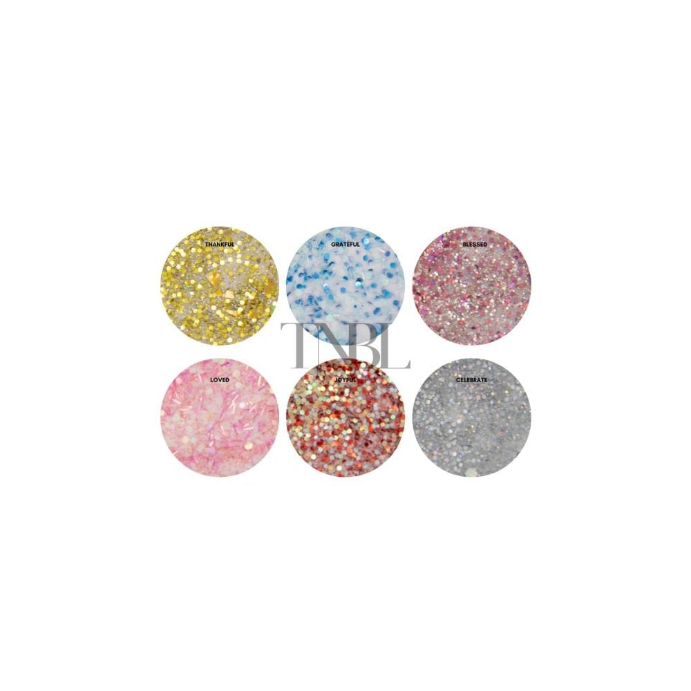 TNBL Acrylic Powder - Glitter Collection Trial Kit (6 x 3g)
