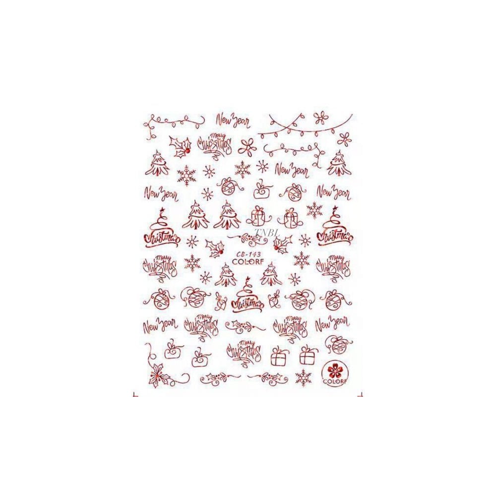 Sticker - Christmas (Whole Set x 15pcs)