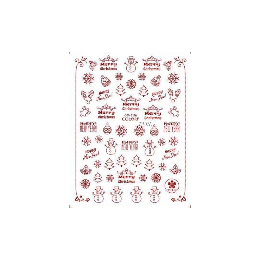 Sticker - Christmas (Whole Set x 15pcs)