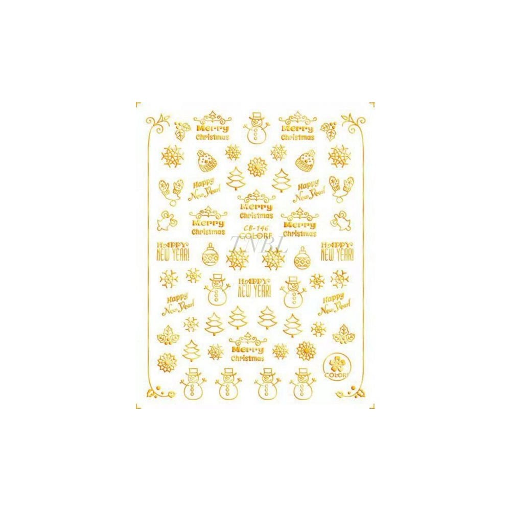 Sticker - Christmas (Gold Set)