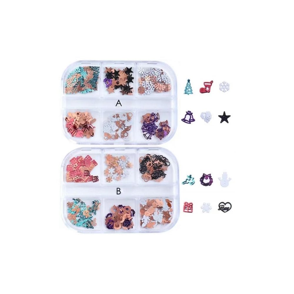 3D Christmas Sequin Set B