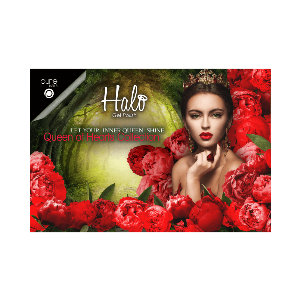 HALO Salon Poster Size A4 - Queen Of Hearts