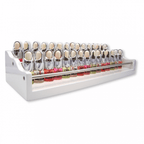 2-Tier Wooden Gel & Nail Polish Display Stand - White