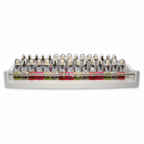 2-Tier Wooden Gel & Nail Polish Display Stand - White