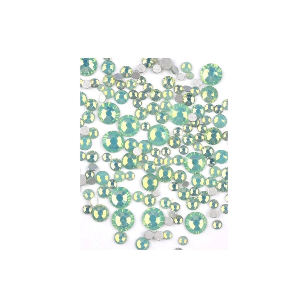 Green Opal Crystals Mixed Sizes 300pcs