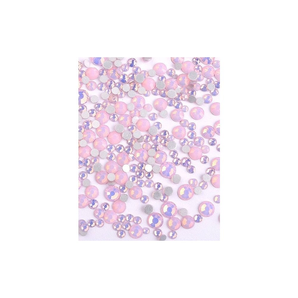 Pink Opal Crystals Mixed Sizes 300pcs
