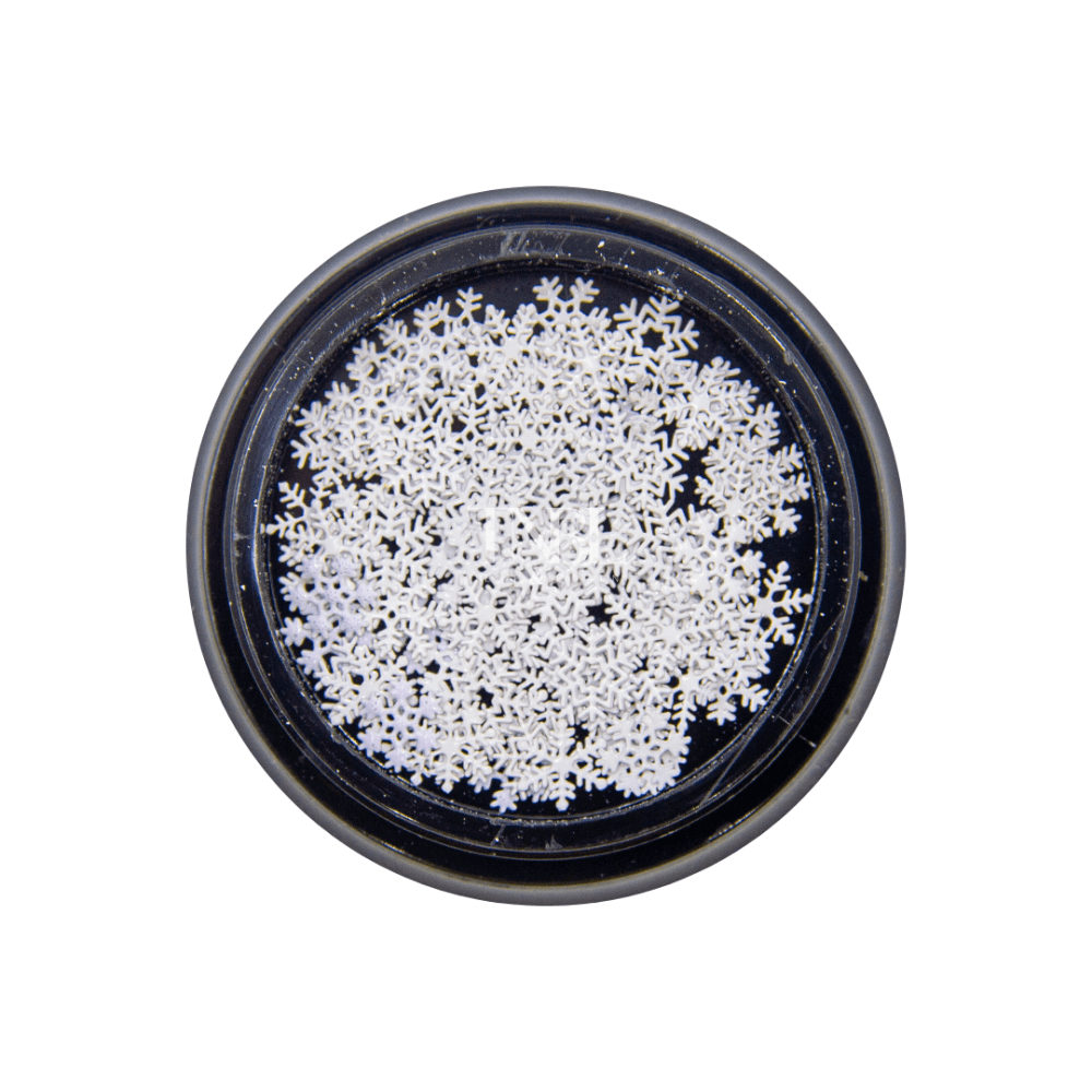 Mixed Size White Snowflakes