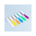 Coloured Manicure Brush w/ Handle - Rectangle