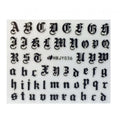 Sticker #D90 Old English Alphabet ABC
