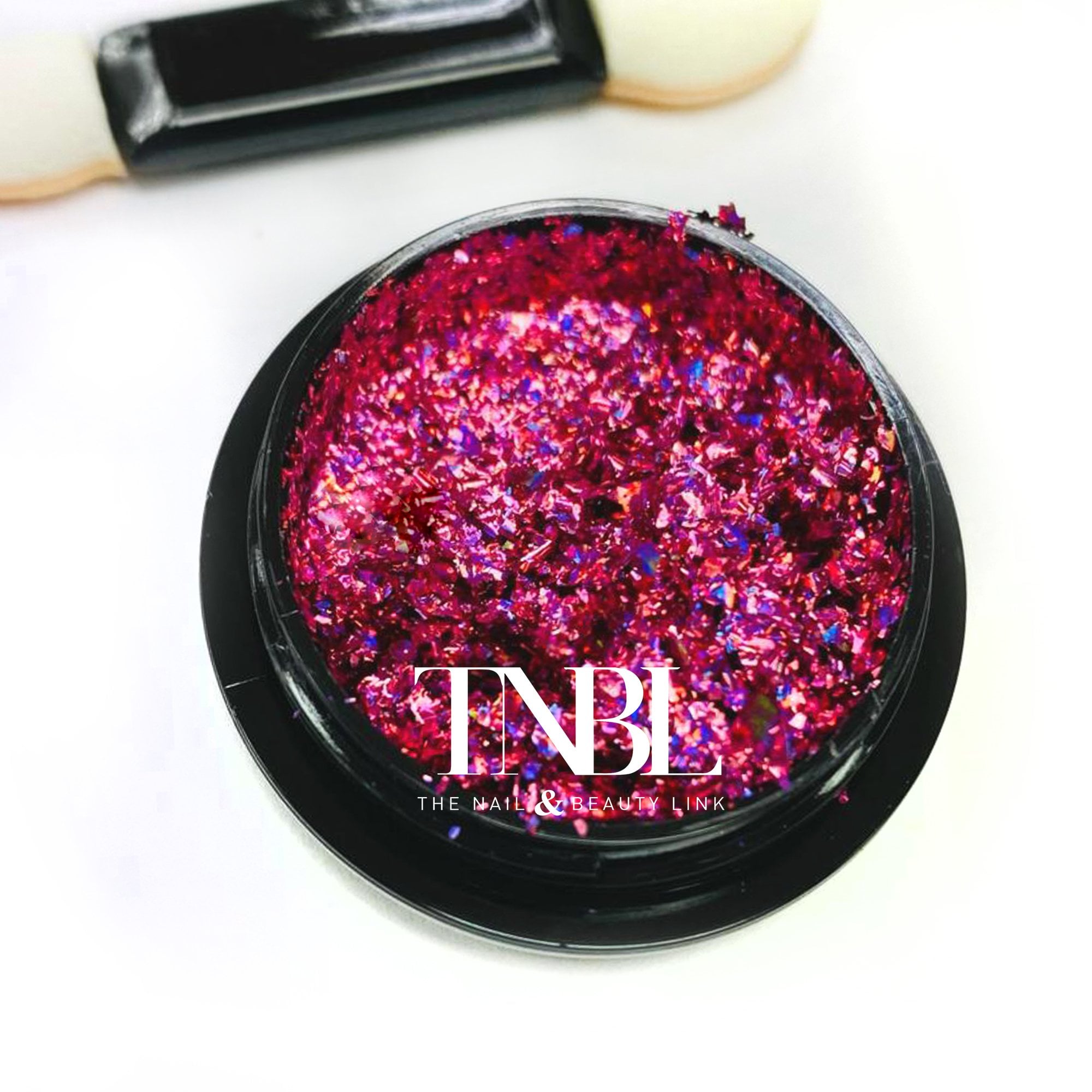 Chrome Flakes Pot - Pink