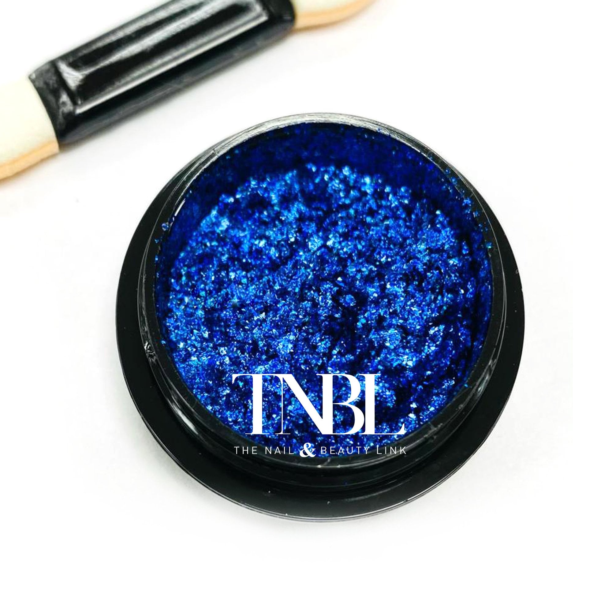 Chrome Flakes Pot - Dark Blue