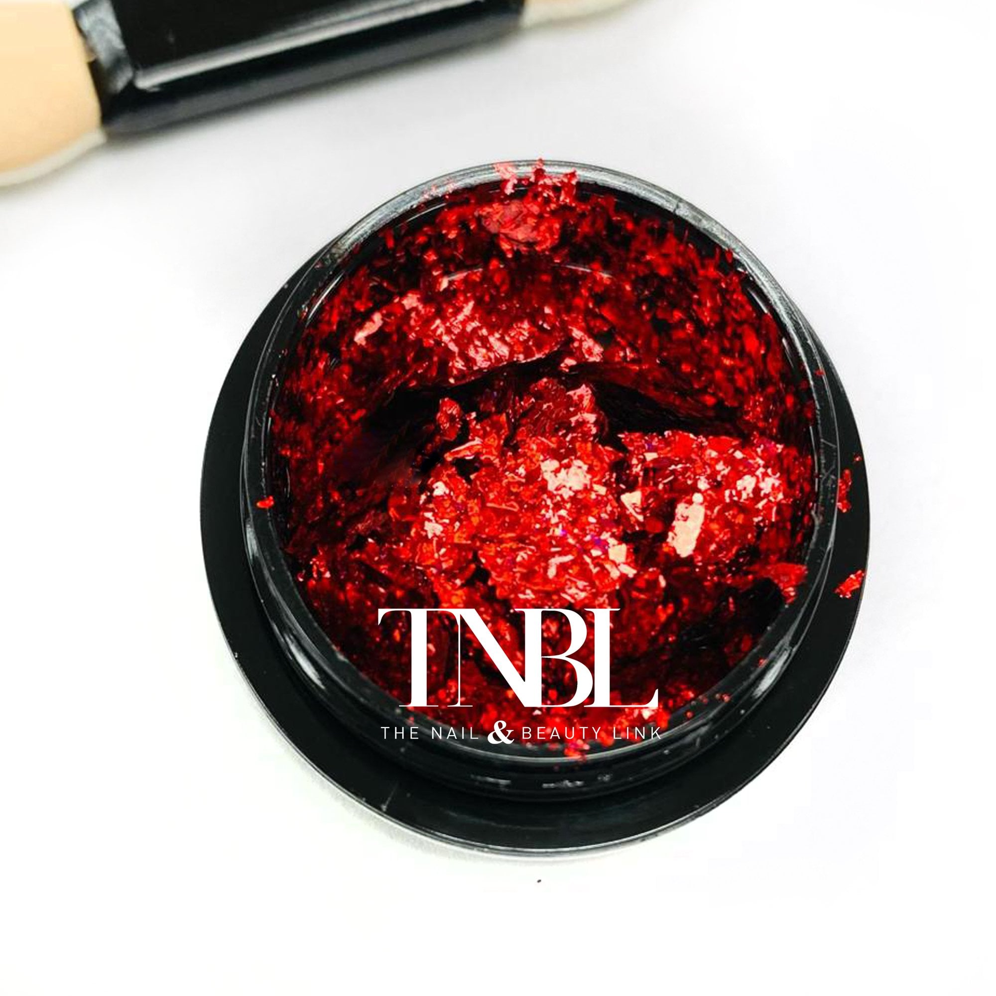 Chrome Flakes Pot - Red