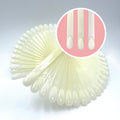 Nail Display Fan Rounded Tips 50pcs Natural