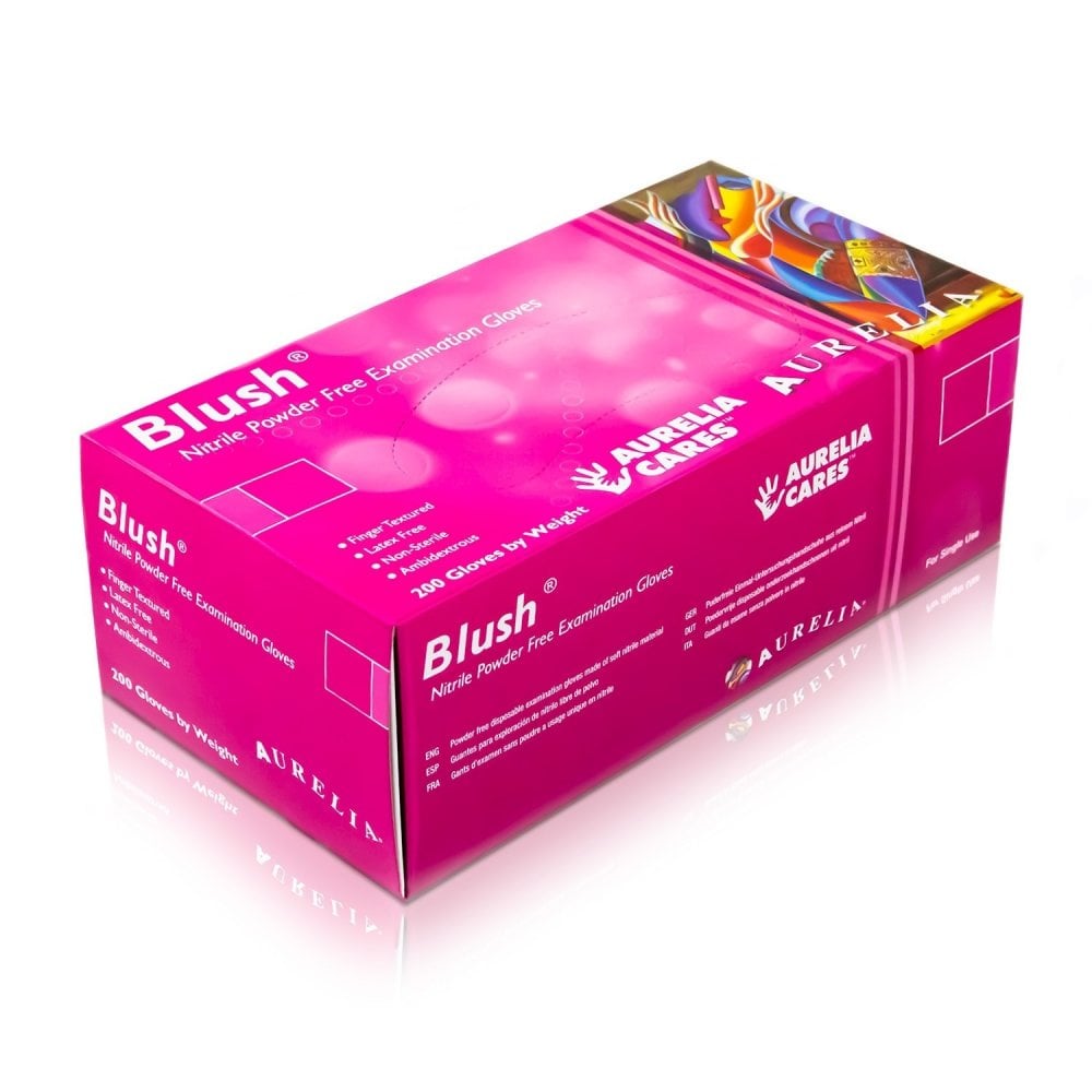 AURELIA Blush Powder Free Nitrile Gloves 200pcs