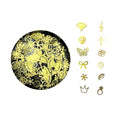 Nail Art Pot - gold sequin #2