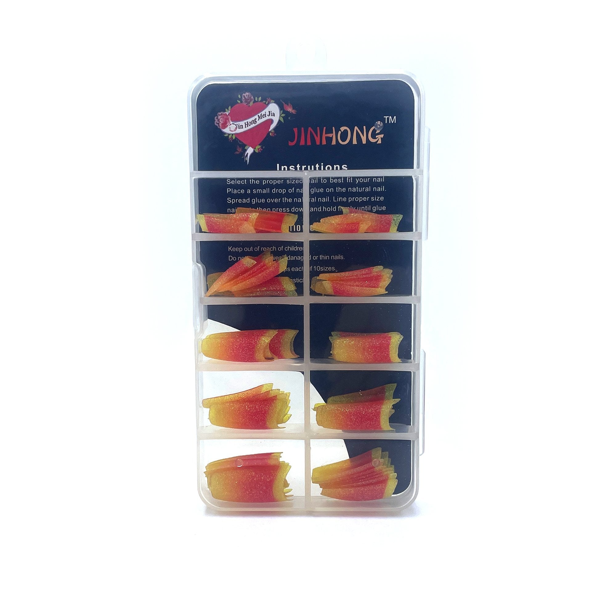 Patterned Nail Tips 70pcs #4