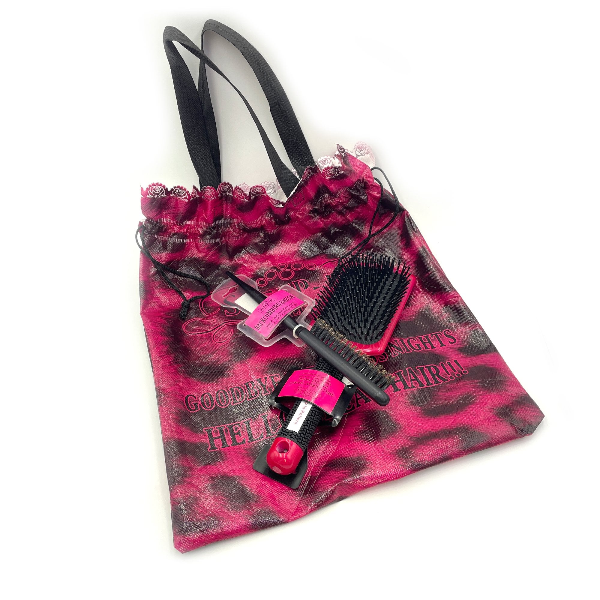Sleep in Rollers Pink Set