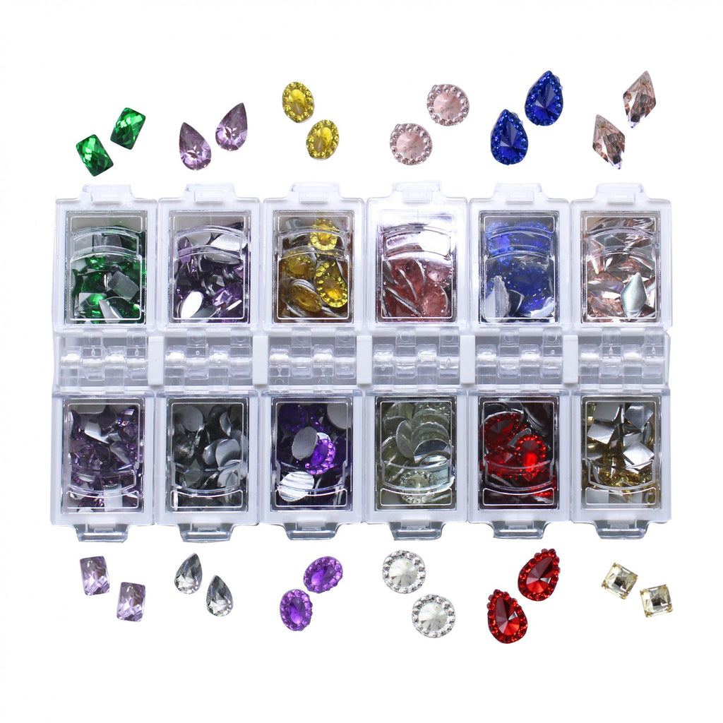 Mix 3D Nail Art Flat Back Rhinestone Crystals #1