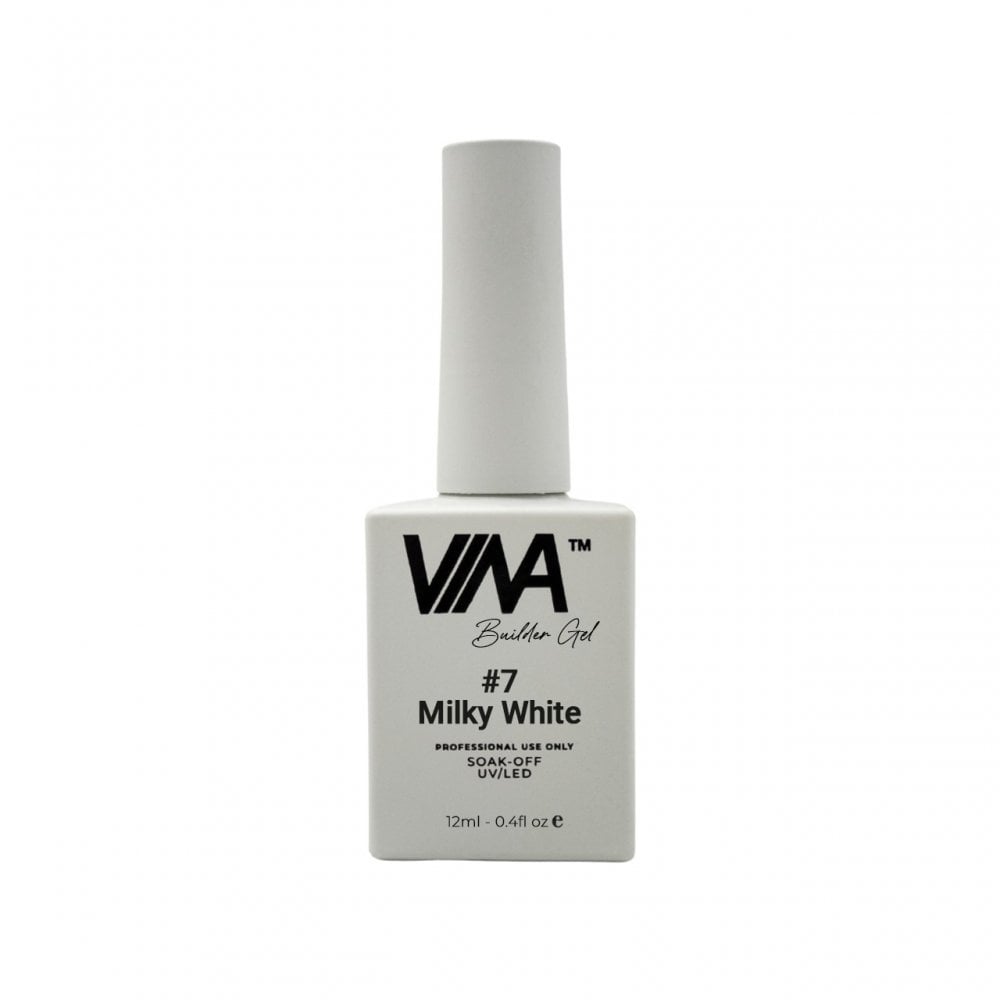 VINA Brush on Builder Gel 12ml - #7 Milky White