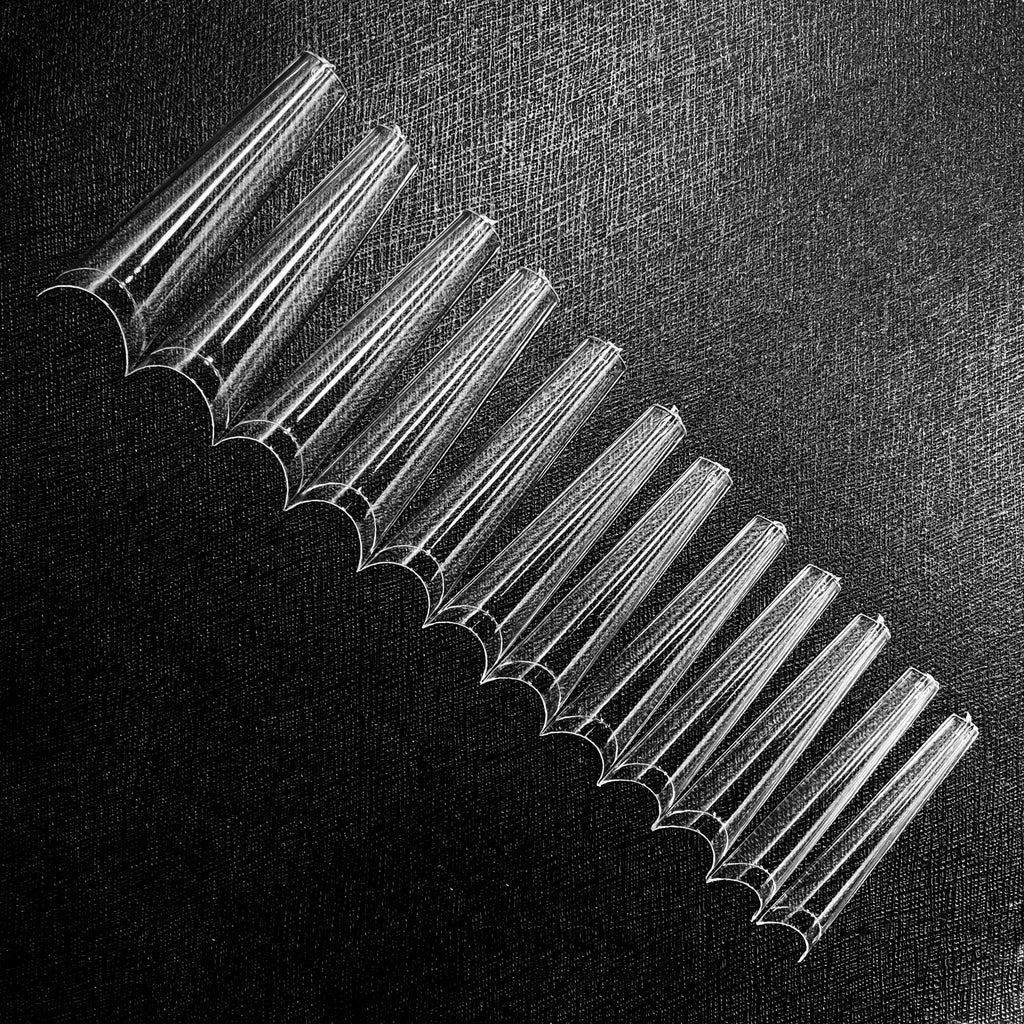 TNBL Extreme Length Extra Extra Long Coffin Nail Tips Box Clear (With Well)