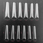 TNBL Extreme Length Extra Extra Long Coffin Nail Tips Box Clear (With Well)