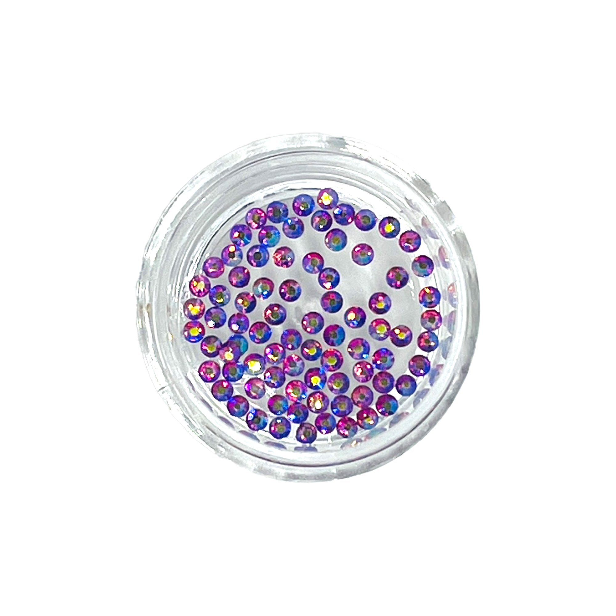 Nail Art Pot - Purple Shimmer Crystals 80pcs SS5