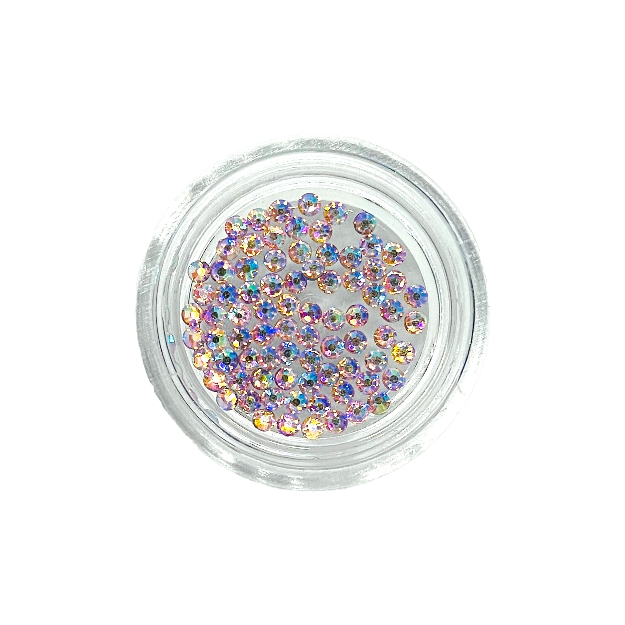 Nail Art Pot - Rose Shimmer Crystals 80pcs SS5