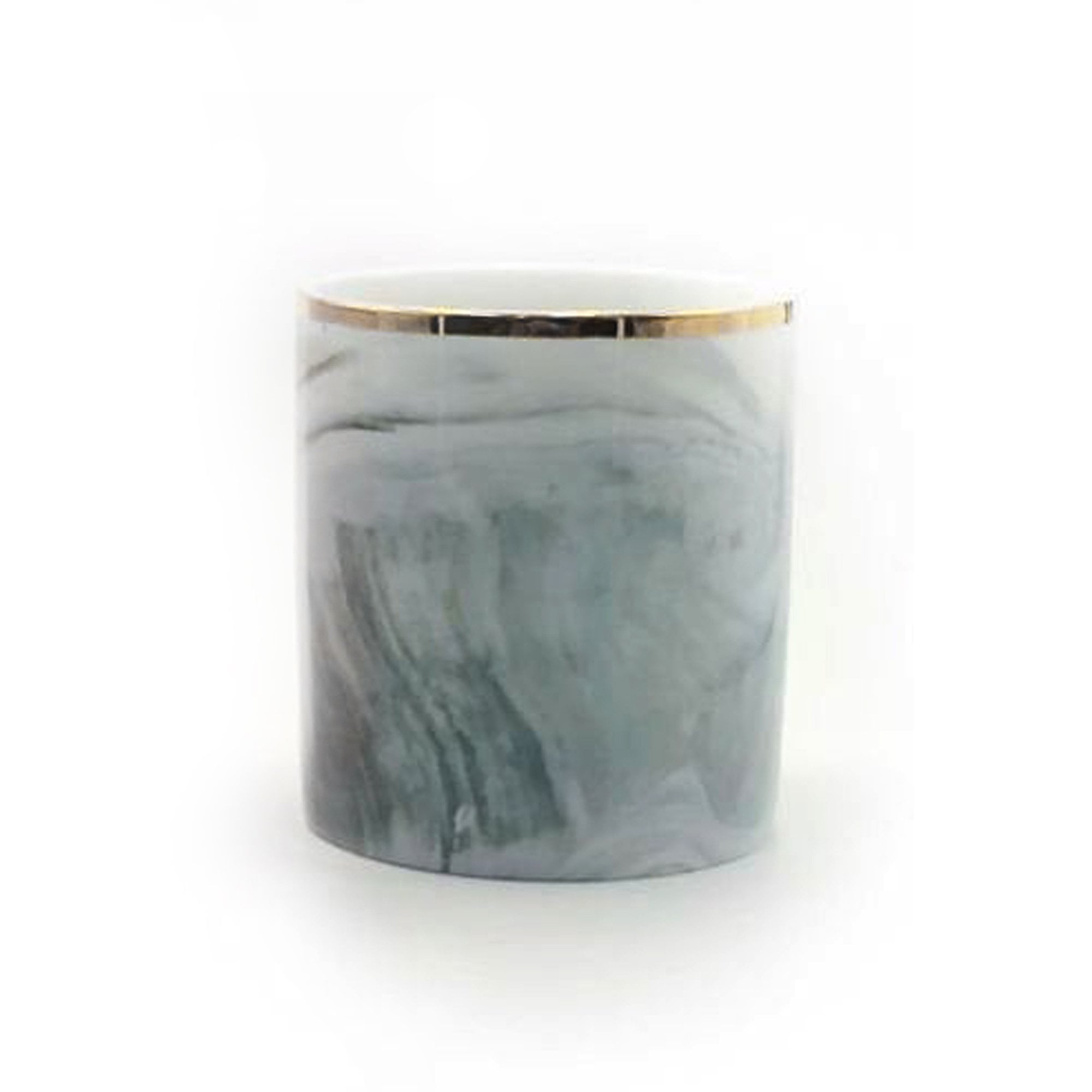 Marble Brush Pot - Grey