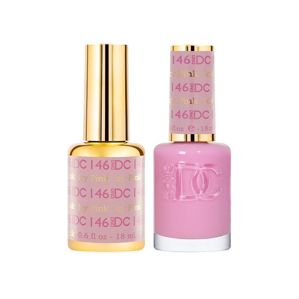 DND DC Gel & Nail Polish DUO 18ml - DC146 Icy Pink