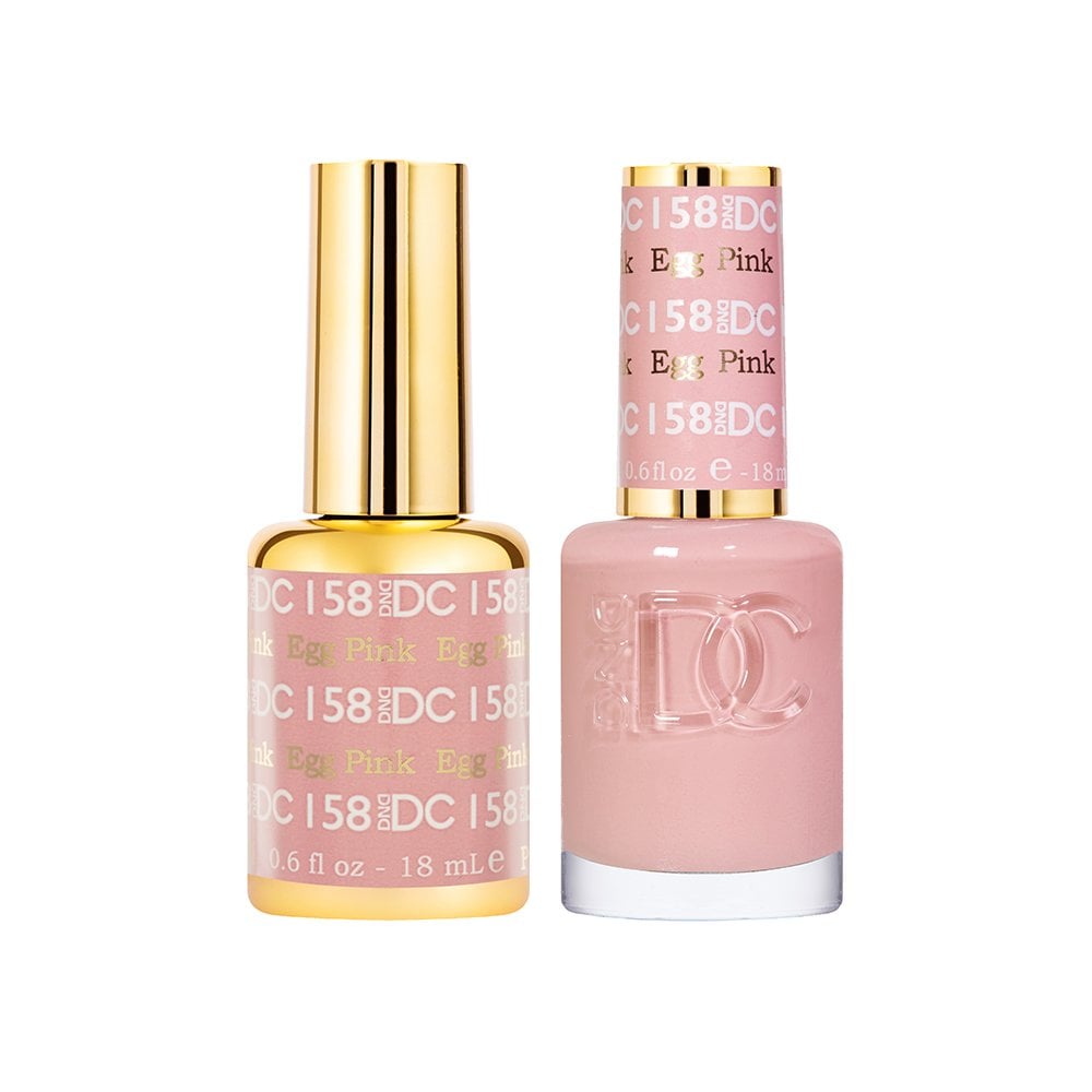 DND DC Gel & Nail Polish DUO 18ml - DC158 Egg Pink