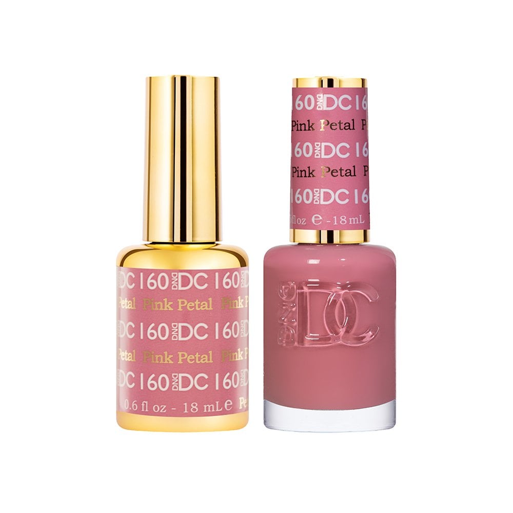DND DC Gel & Nail Polish DUO 18ml - DC 160 Pink Petal