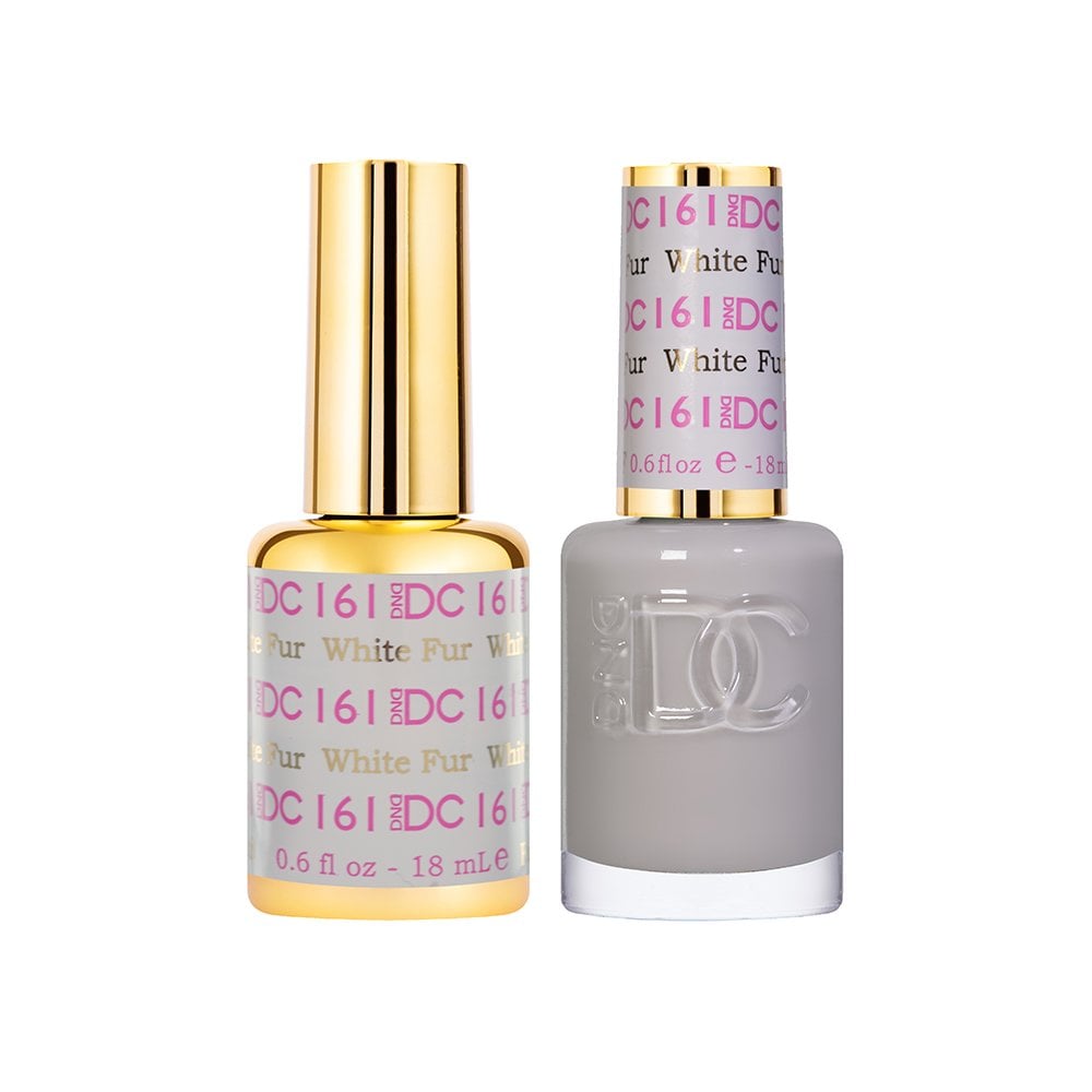 DND DC Gel & Nail Polish DUO 18ml - DC161 White Fur