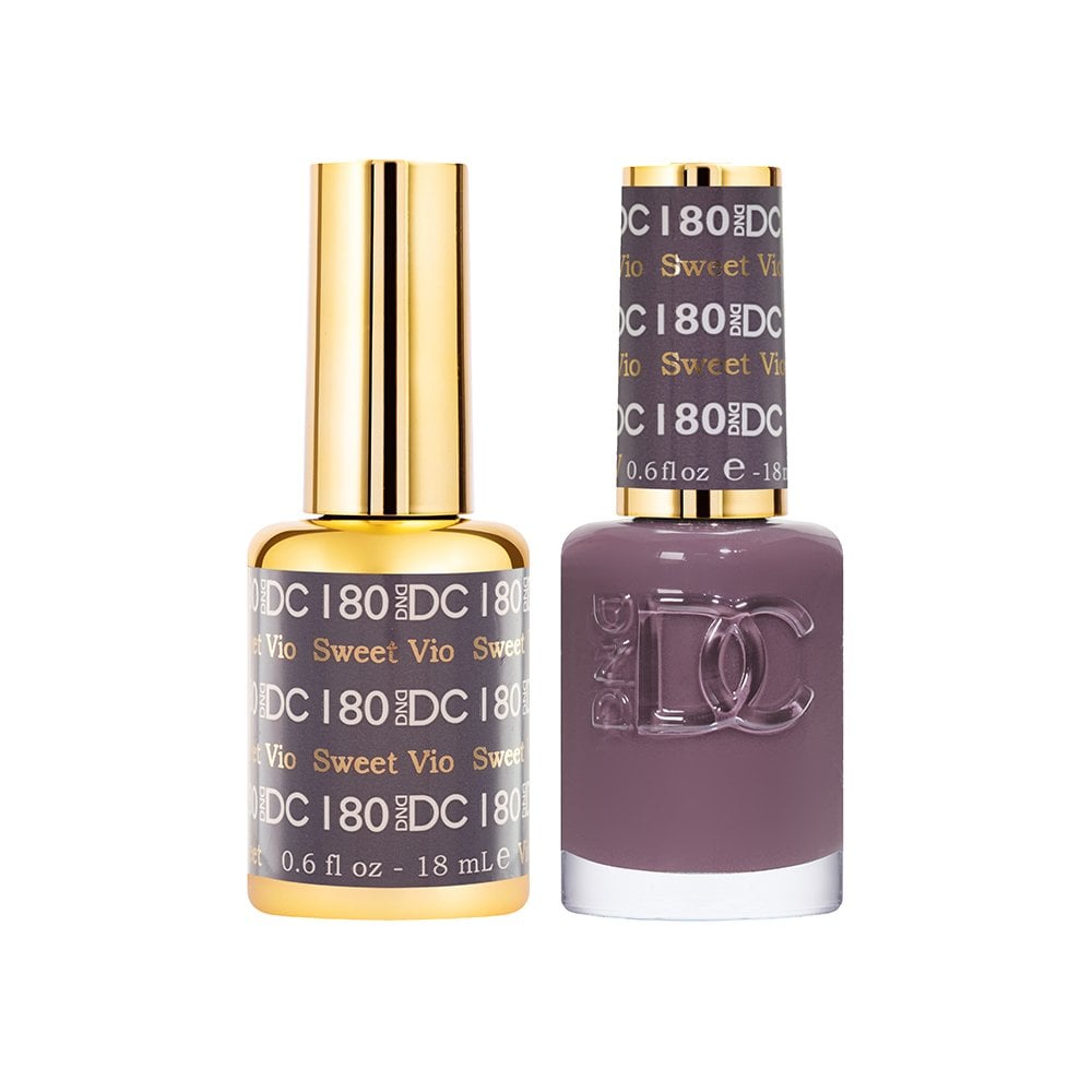 DND DC Gel & Nail Polish DUO 18ml - DC180 Sweet Violet