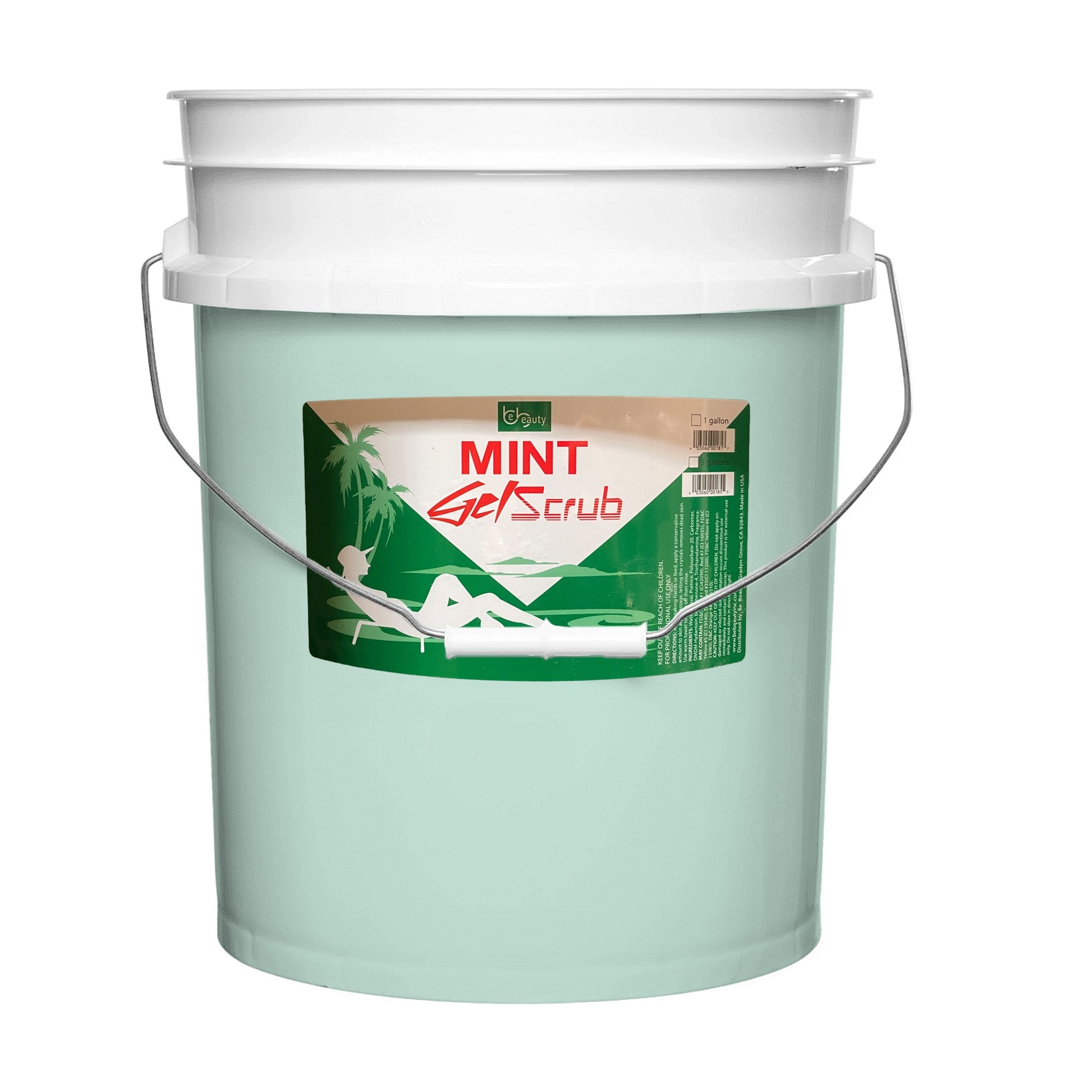 BE BEAUTY Pedicure Spa Gel Scrub - Mint (Bucket)